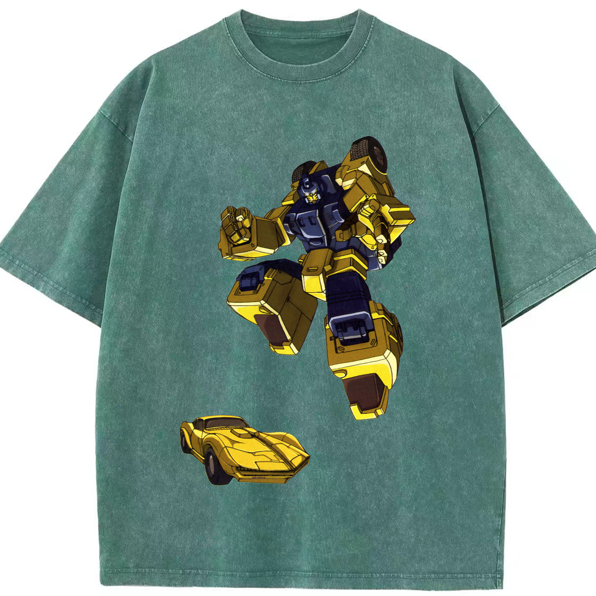 （画像用）  綿100% ヴィンテージ風 半袖Tシャツ（フロントプリント）